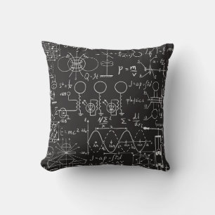 科学式:Chalkboard計算Patte クッション