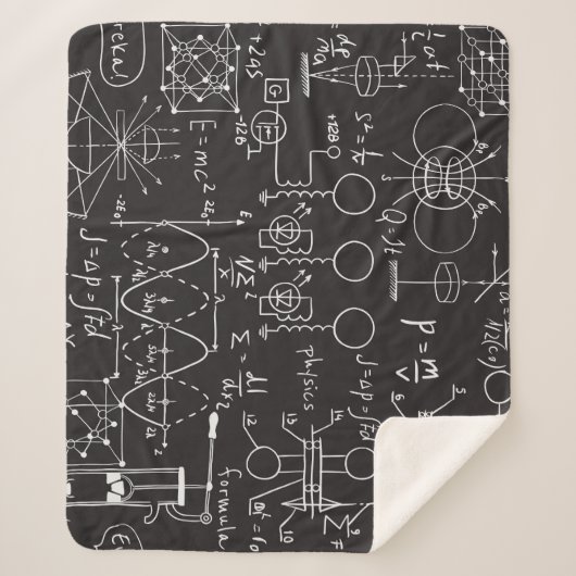 科学式:Chalkboard計算Patte シェルパブランケット (正面)