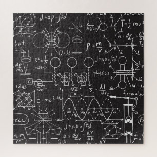 科学式:Chalkboard計算Patte ジグソーパズル