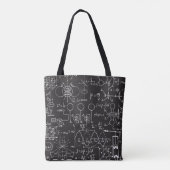 科学式：Chalkboard計算Patte トートバッグ (裏面)
