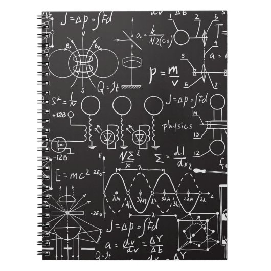 科学式：Chalkboard計算Patte ノートブック (正面)