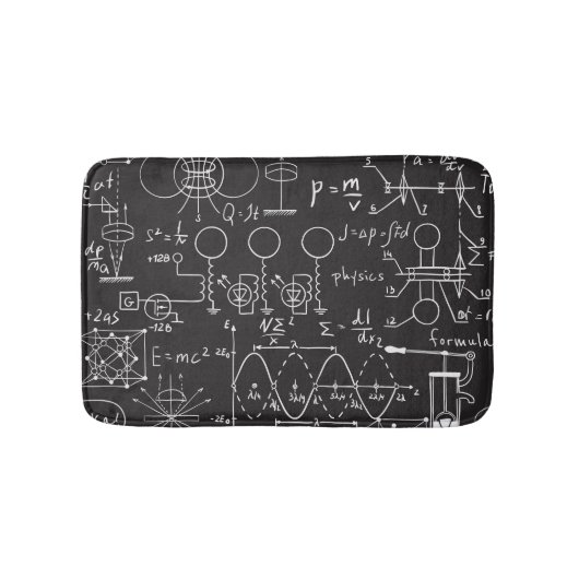 科学式:Chalkboard計算Patte バスマット (正面)