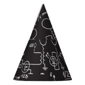 科学式:Chalkboard計算Patte パーティーハット (左)