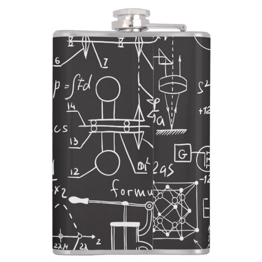 科学式:Chalkboard計算Patte フラスク (裏面)