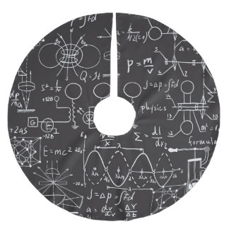科学式:Chalkboard計算Patte ブラッシュドポリエステルツリースカート