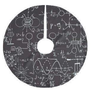 科学式:Chalkboard計算Patte ブラッシュドポリエステルツリースカート