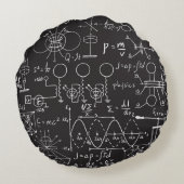 科学式:Chalkboard計算Patte ラウンドクッション (裏面)