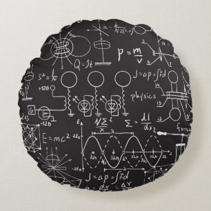 科学式：Chalkboard計算Patte ラウンドクッション