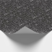 科学式：Chalkboard計算Patte ラッピングペーパー (角)