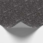 科学式:Chalkboard計算Patte ラッピングペーパー (角)