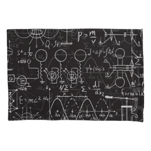 科学式：Chalkboard計算Patte 枕カバー