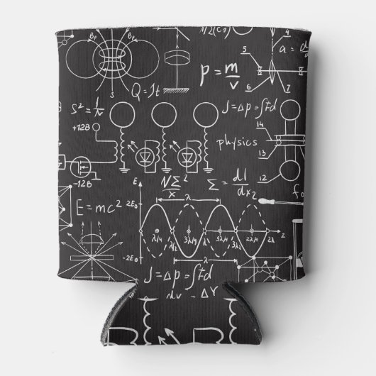 科学式:Chalkboard計算Patte 缶クーラー (正面)