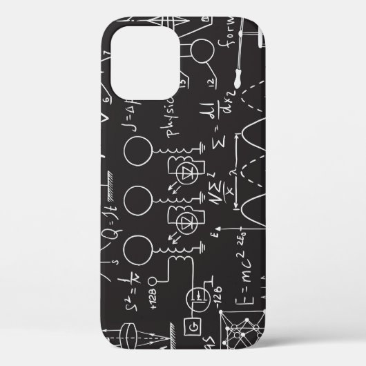 科学式:Chalkboard計算Patte Case-Mate iPhoneケース (裏面)