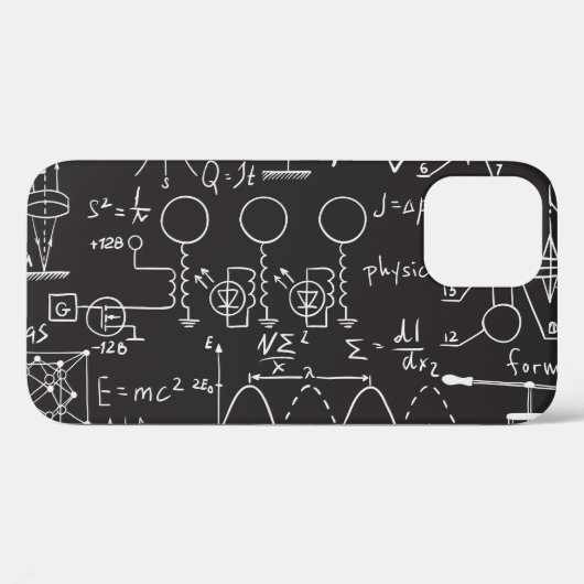 科学式:Chalkboard計算Patte Case-Mate iPhoneケース (裏面 (横))