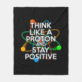 科学引用文モダンおもしろいインスパイアことわざ フリースブランケット (正面)