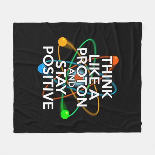 科学引用文モダンおもしろいインスパイアことわざ フリースブランケット (正面(横))