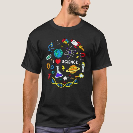 科学愛好家T科学 Tシャツ (正面)