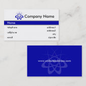 科学技術の名刺のデザイン 名刺 (正面/裏面)