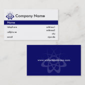 科学技術の名刺のデザイン 名刺 (正面/裏面)