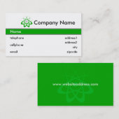 科学技術の名刺のデザイン 名刺 (正面/裏面)