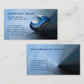 科学技術の背景の名刺 名刺 (正面/裏面)