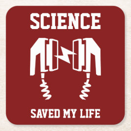 科学救の人生 スクエアペーパーコースター