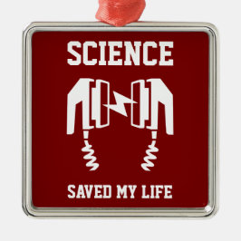科学救の人生 メタルオーナメント