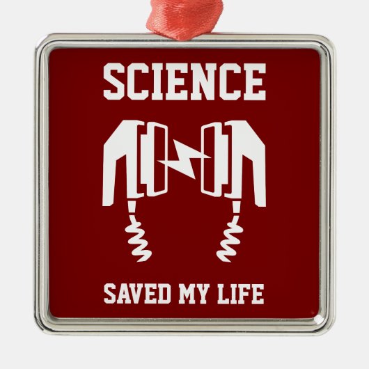 科学救の人生 メタルオーナメント (正面)