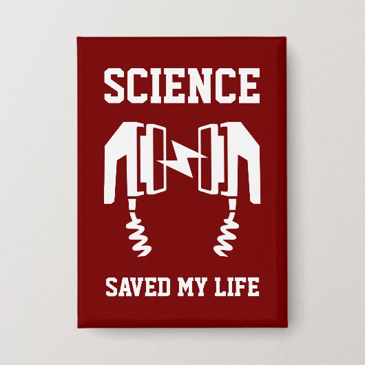 科学救の人生 缶バッジ (正面)