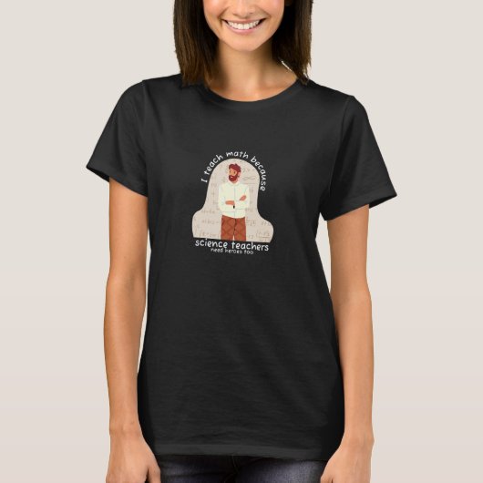 科学教えの先生数数 Tシャツ (正面)