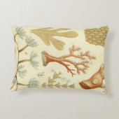 科学教科書生物学ヴィンテージサンゴ動物 アクセントクッション (裏面)