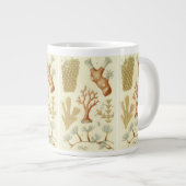 科学教科書生物学ヴィンテージサンゴ動物 ジャンボコーヒーマグカップ (正面右)