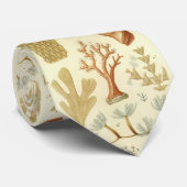 科学教科書生物学ヴィンテージサンゴ動物 ネクタイ (ロール)