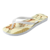 科学教科書生物学ヴィンテージサンゴ動物 ビーチサンダル (アングル)