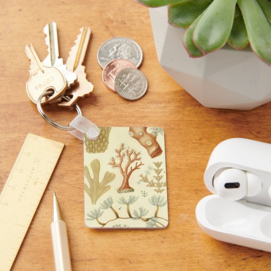 科学教科書生物学、ヴィンテージサンゴの動物 キーホルダー (デスク)