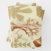 科学教科書生物学、ヴィンテージサンゴの動物 ラッピングペーパーシート (インサイチュ)