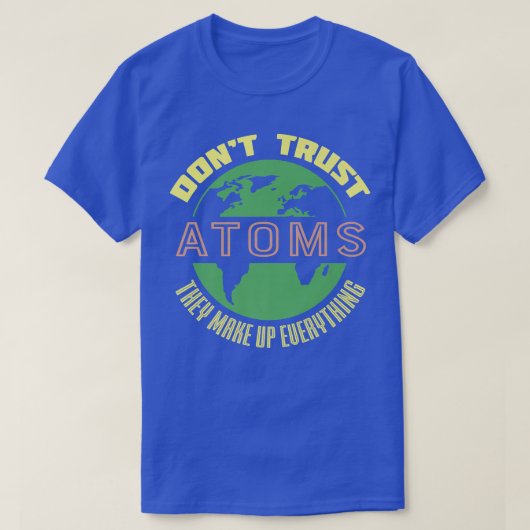 科学教育おもしろいATOMプレミアム Tシャツ (デザイン正面)
