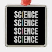 科学文字デザイン メタルオーナメント (正面)