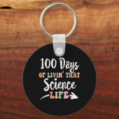 科学日100Th Day Of School For Stem 教え キーホルダー (正面)