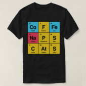 科学昼寝猫by Tobe Fonseca Tシャツ (デザイン正面)