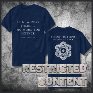 科学検閲のないオルウェルの名言 Tシャツ