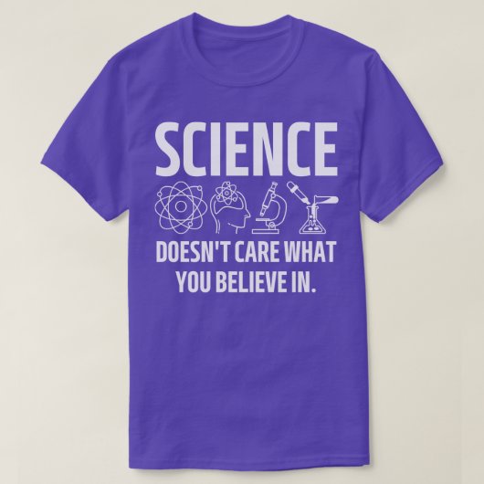 科学気には一つの中では無い Tシャツ (デザイン正面)