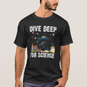科学深いスキューバダイビング海洋生物学 Tシャツ (正面)