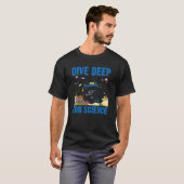 科学深いスキューバダイビング海洋生物学 Tシャツ (正面フル)