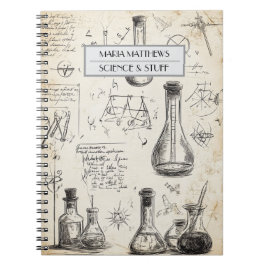 科学物カスタムスパイラル写真帳 ノートブック