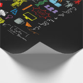 科学物理化学生物学天文学 ラッピングペーパー (角)