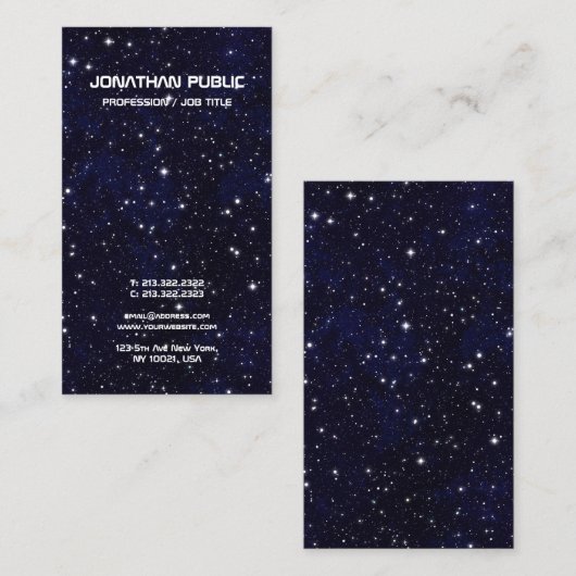 科学物理宇宙宇宙エレガント平野 名刺 (正面/裏面)
