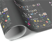 科学物理数学化学生物学天文学 ラッピングペーパー (ロールコーナー)