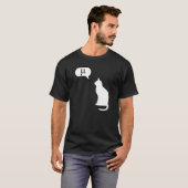 科学猫 - 算数猫、統計猫、生物猫 Tシャツ (正面フル)