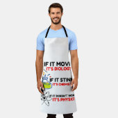 科学生物学化学物理学 エプロン (着用した状態)